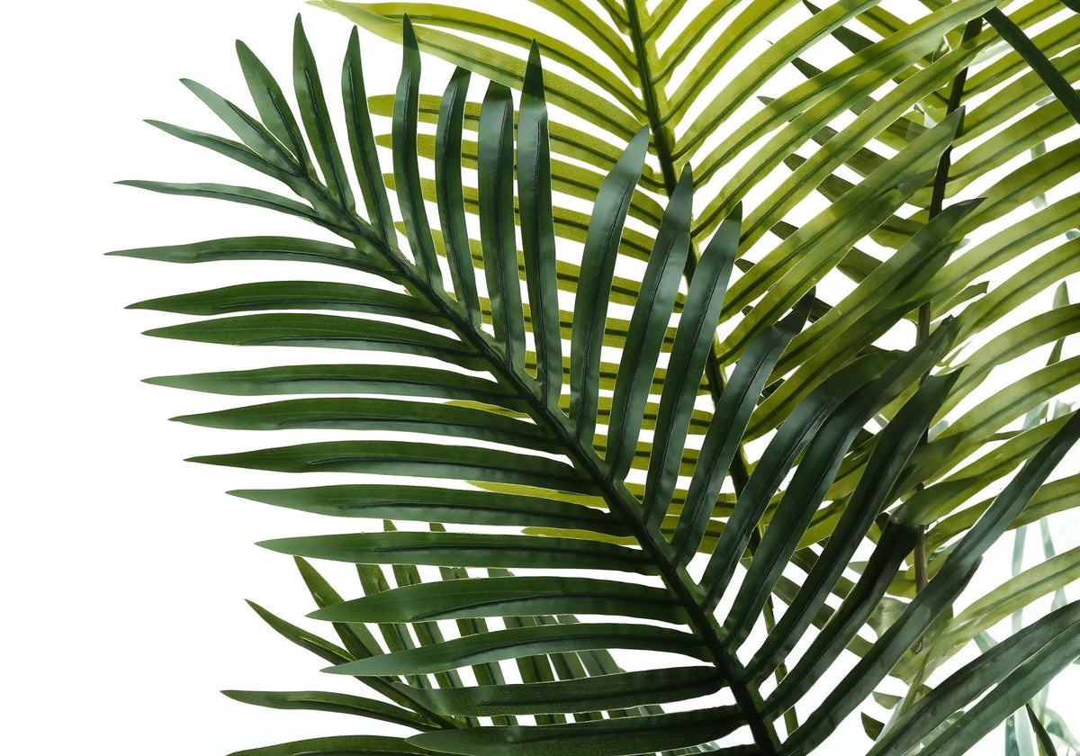 57 Inch Artificial Palm Tree | 11 Real Touch Palm Leaves | Indoor Faux Floor Plant | Potted