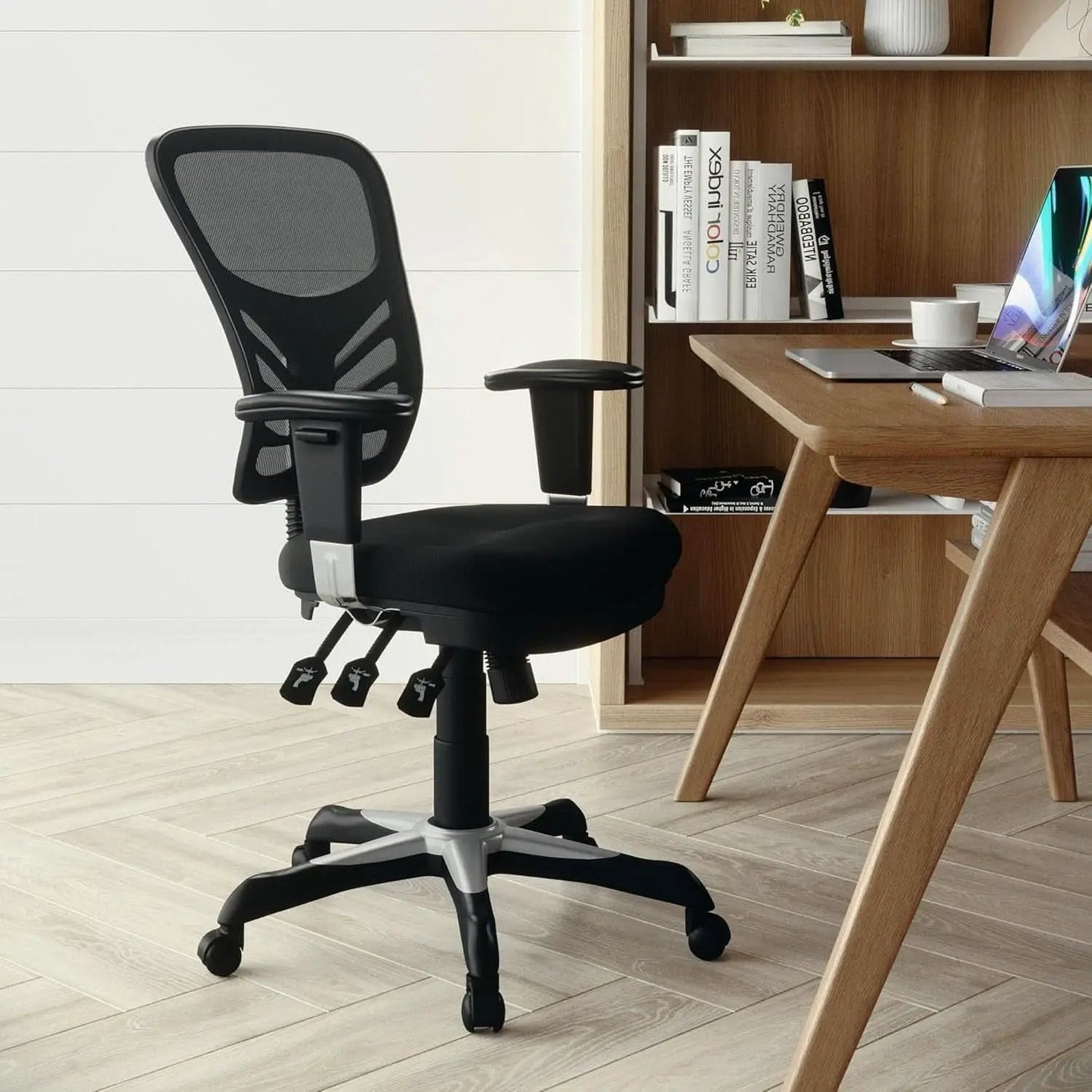 Ergonomic Mesh Office Chair With Adjustable Lumbar Black from PriceLows™