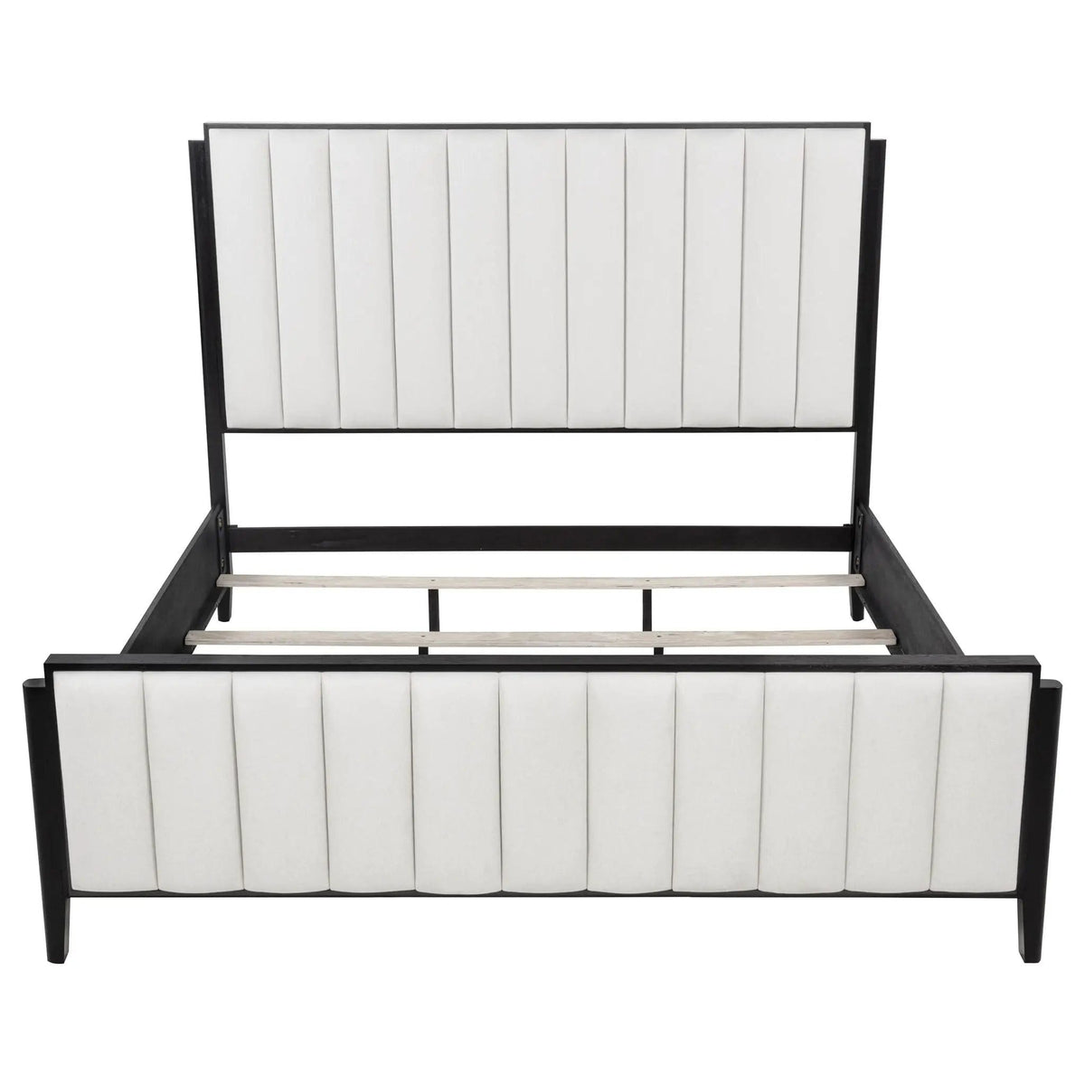 Brookmead 60-inch Upholstered Eastern King Bed | 80 x 85 x 60 in | Wood | Black