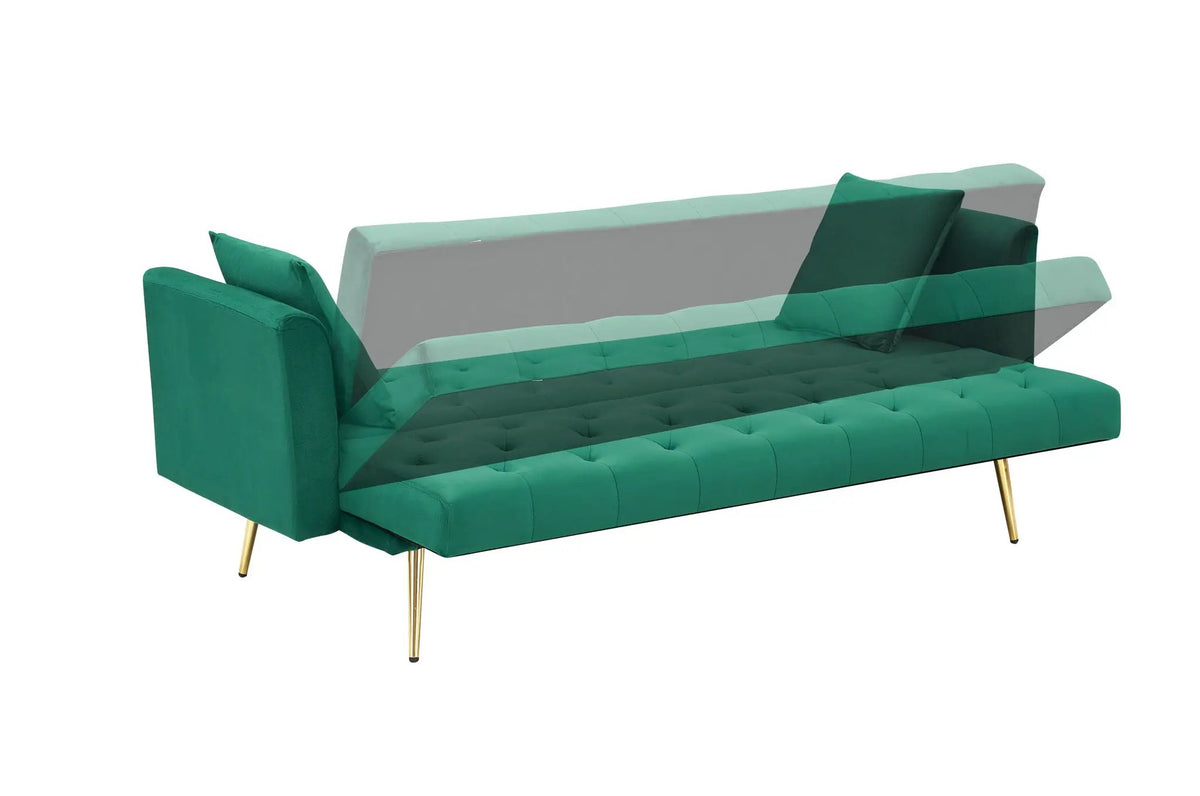 Convertible Folding Sofa Bed | Double Size | Small Space Design | Living Room Futon