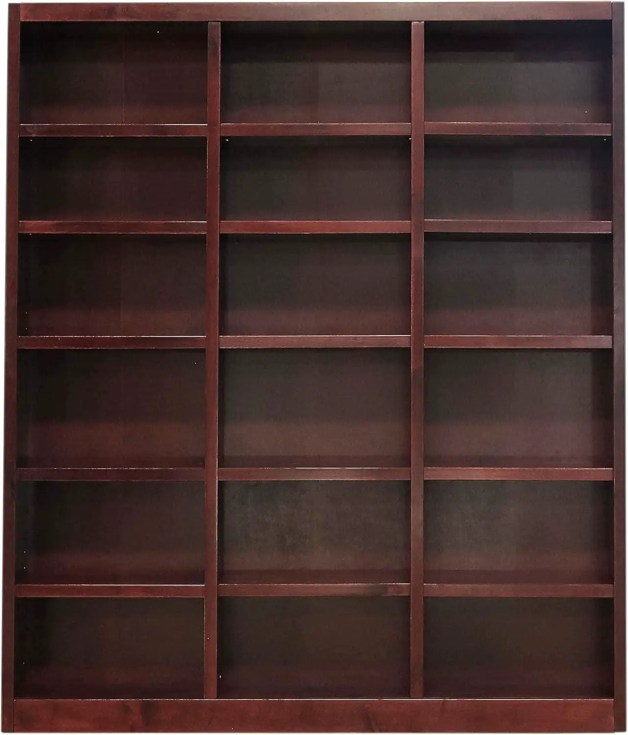 Traditional Oak Bookcase 84 Inch Tall With 18 Shelves from PriceLows™
