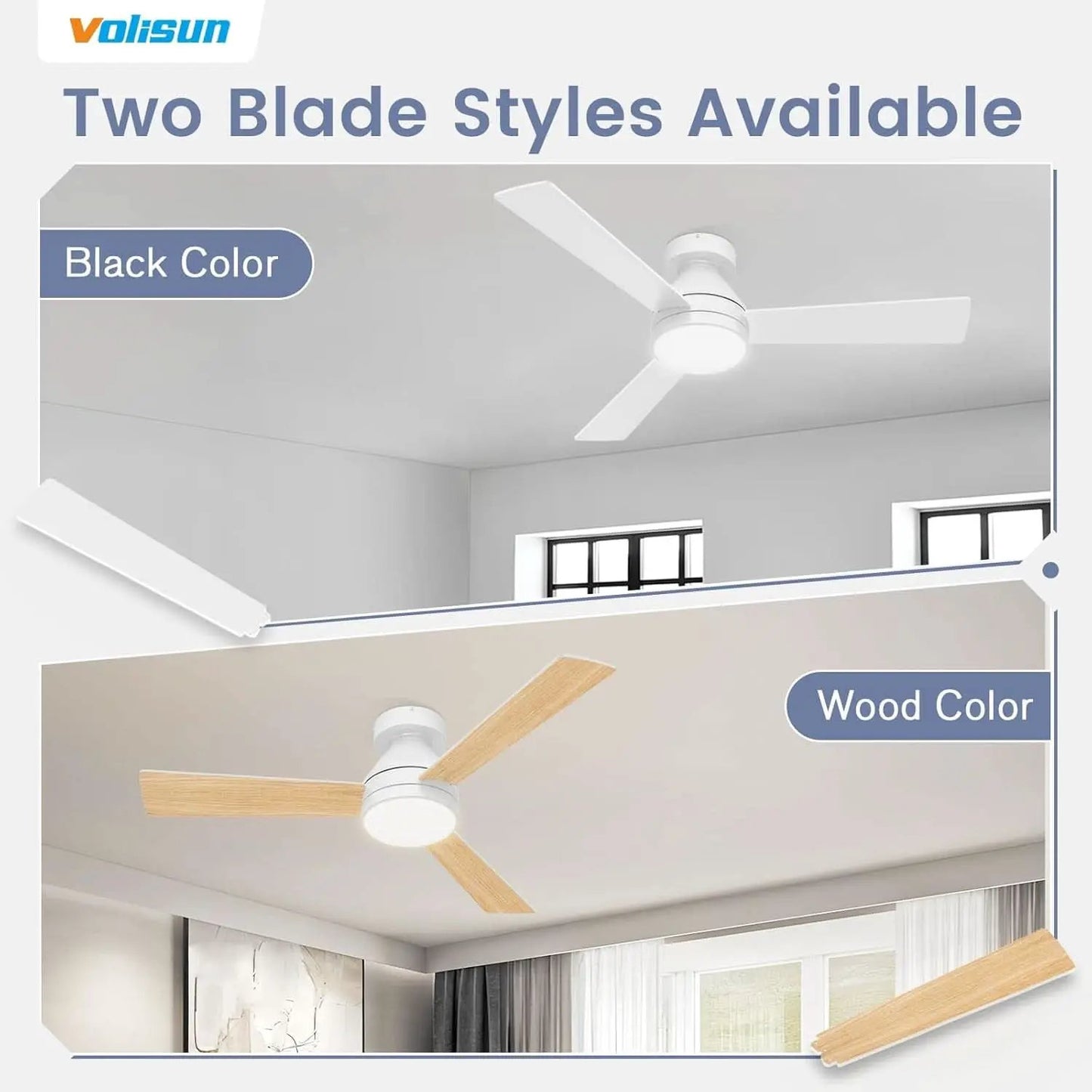 42 Inch Ceiling Fan With Dimmable LED Light And Remote from PriceLows™