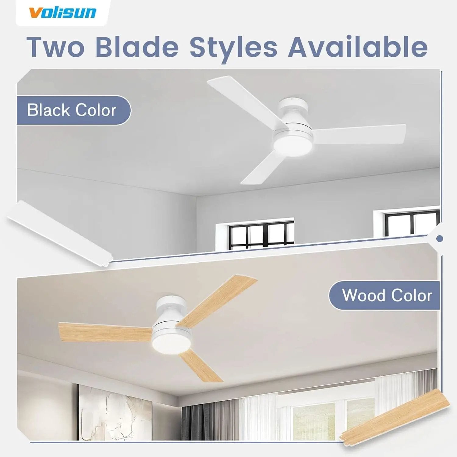 42 Inch Ceiling Fan With Dimmable LED Light And Remote from PriceLows™