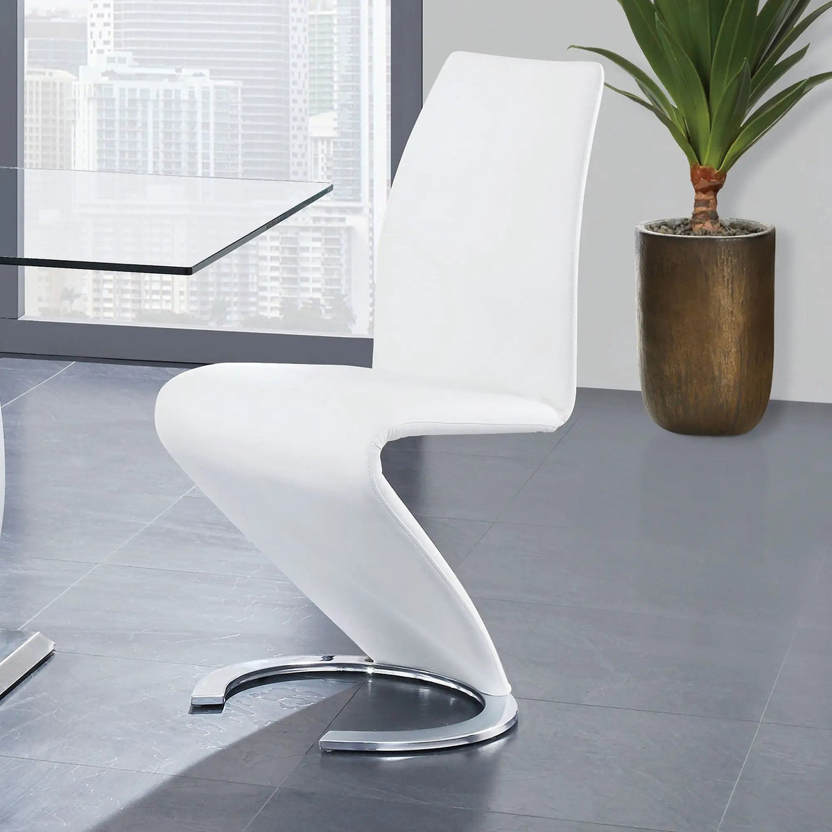 Marcus Horseshoe Dining Chairs | Set Of 2 | Z-Shape Design | Padded Seats