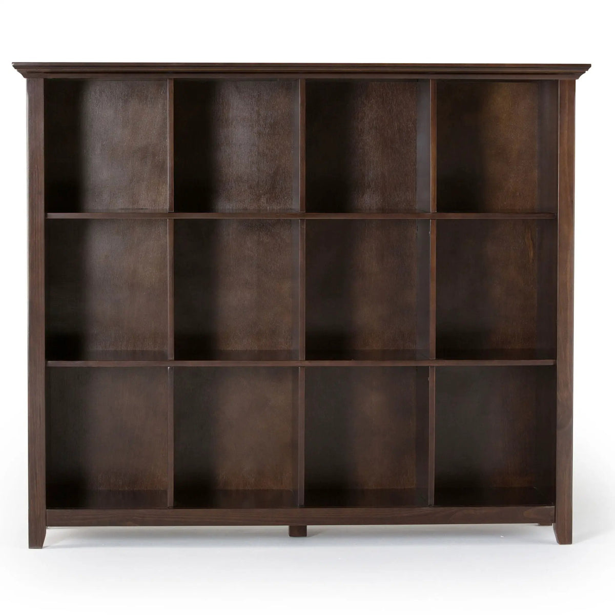 Acadian Cube Storage | Handcrafted Solid Wood | Twelve Large Cubbies | 57 Inch Width