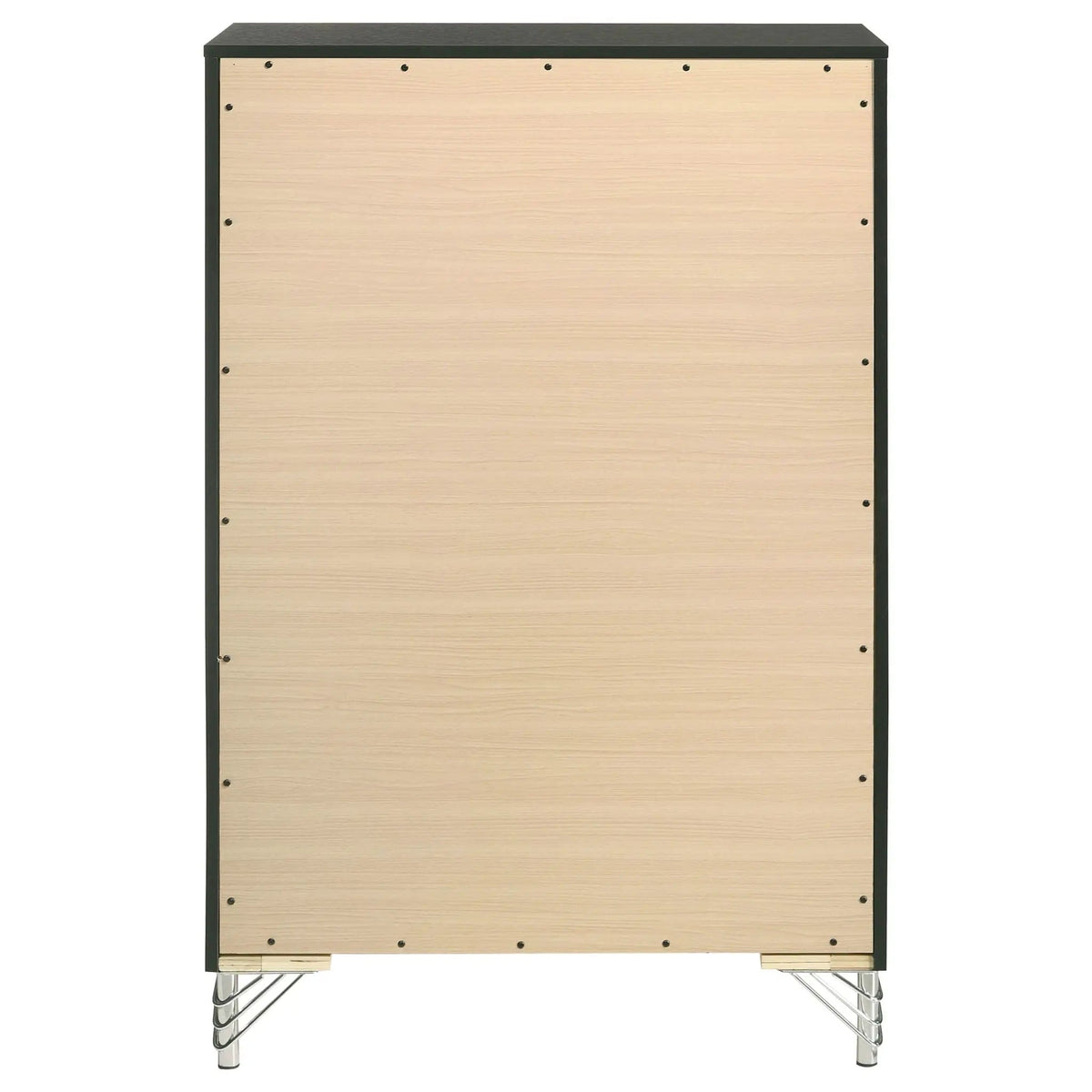 Lucia 5-drawer Bedroom Chest of Drawers | 31.5 x 17.25 x 49.25 in | Metal | Black