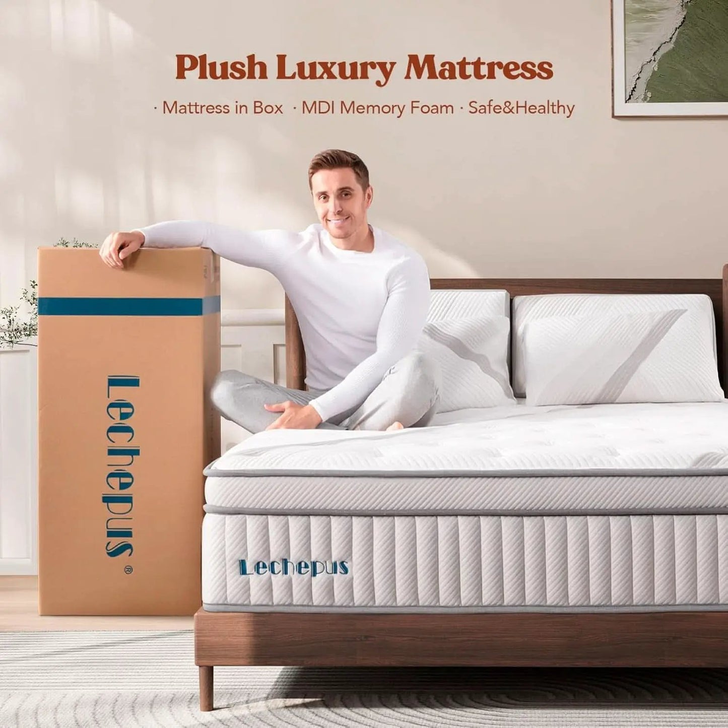 King Size Hybrid Memory Foam Mattress Support System from PriceLows™