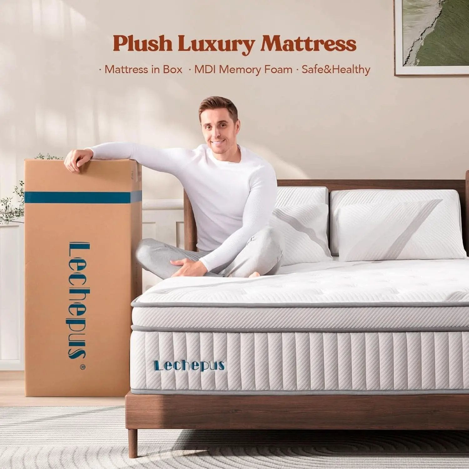 King Size Hybrid Memory Foam Mattress Support System from PriceLows™