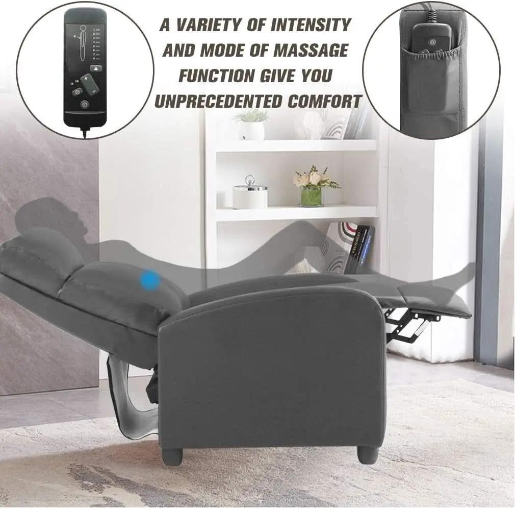 Leather Recliner Sofa With Massage And Heat Therapy from PriceLows™