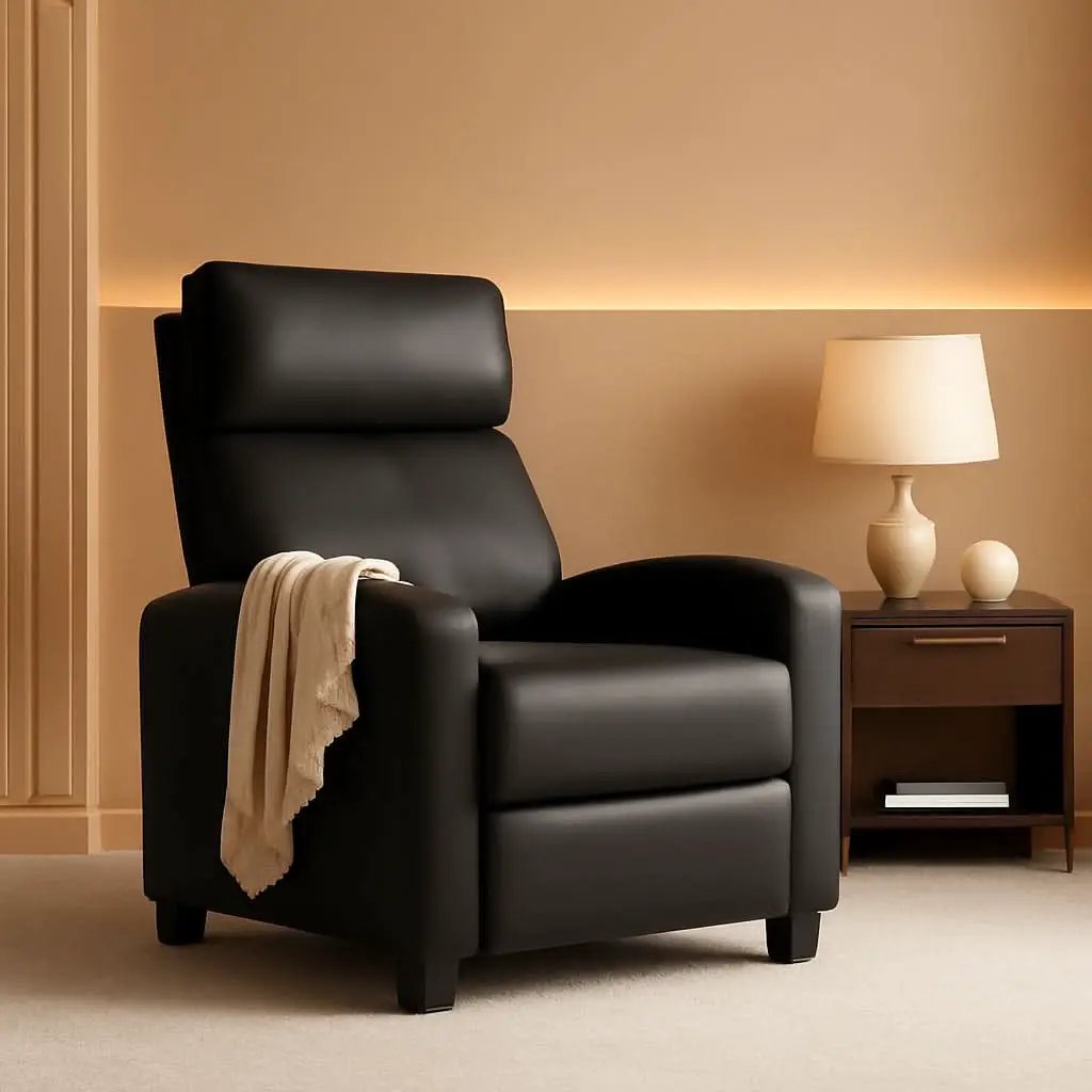 Modern Recliner Sofa With Lumbar Support And Plush Comfort from PriceLows™
