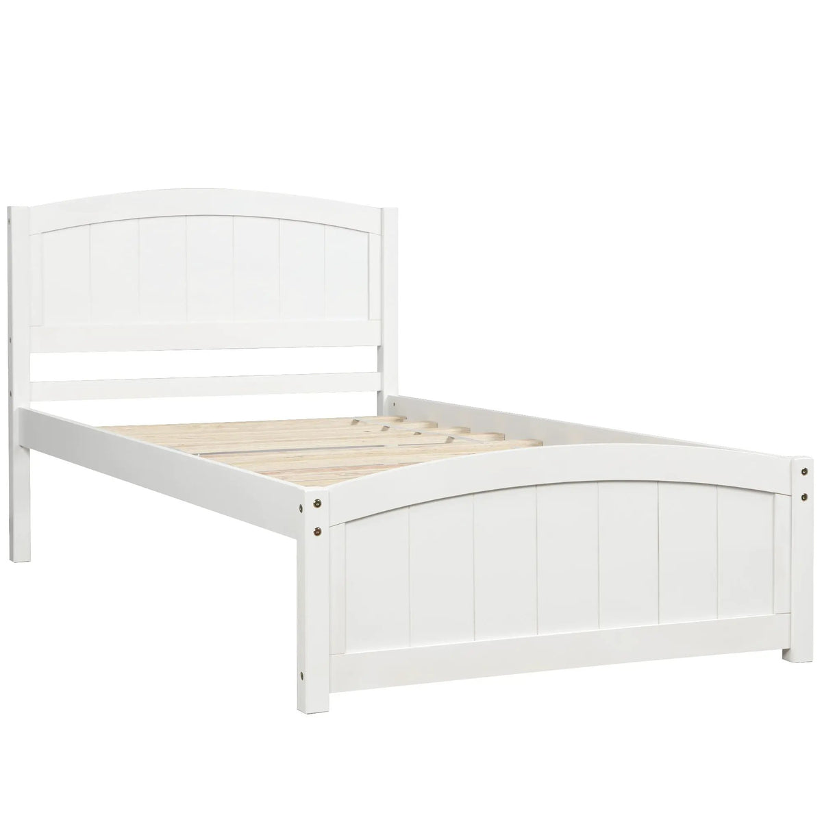 Wood Platform Bed | Headboard And Footboard | Slat Support | Minimalist Style