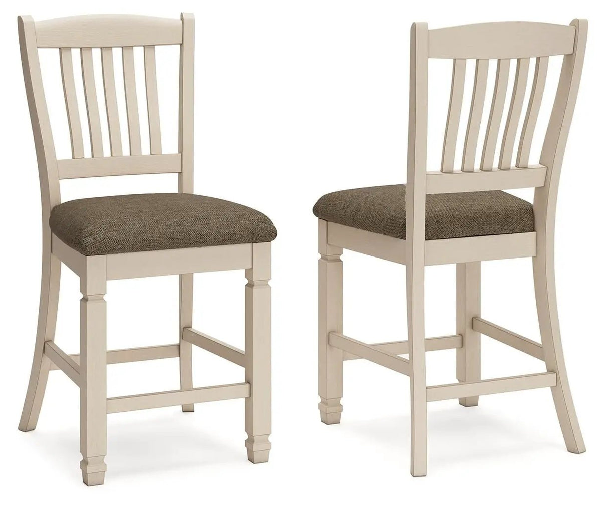 Bolanburg Upholstered Barstool | Set Of 2 | Beige | 19.5 Inch Seat Width