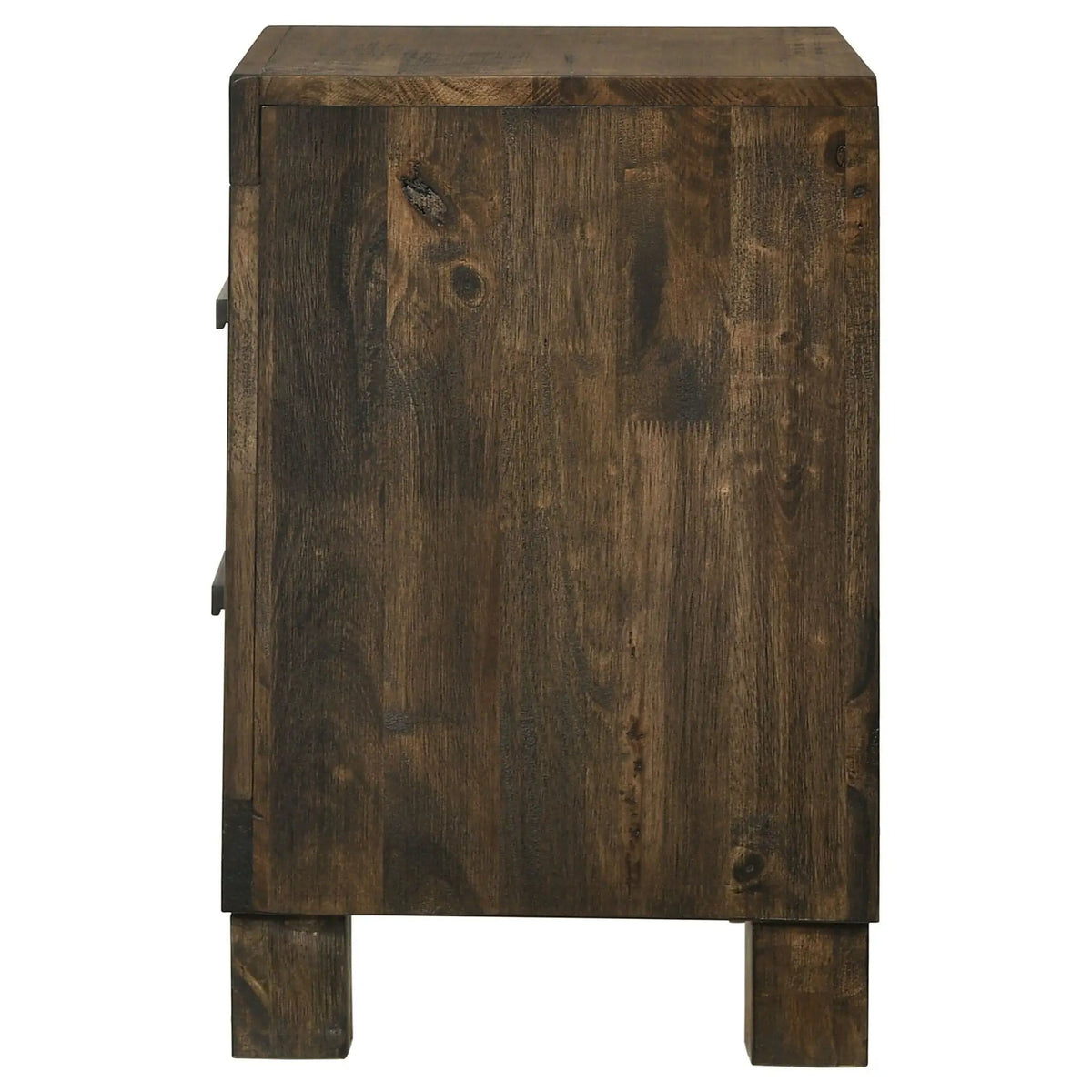 Woodmont 2-drawer Nightstand Rustic Golden | 23.25 x 15.5 x 24.25 in | Wood | Brown