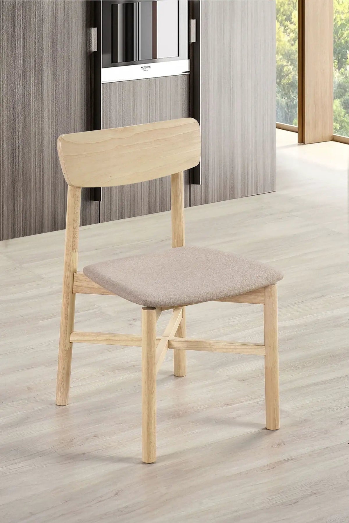Parkridge Dining Side Chair White Washed (Set of 2) | 18.75 x 20.75 x 31.5 in | Engineered Wood | Dining Room