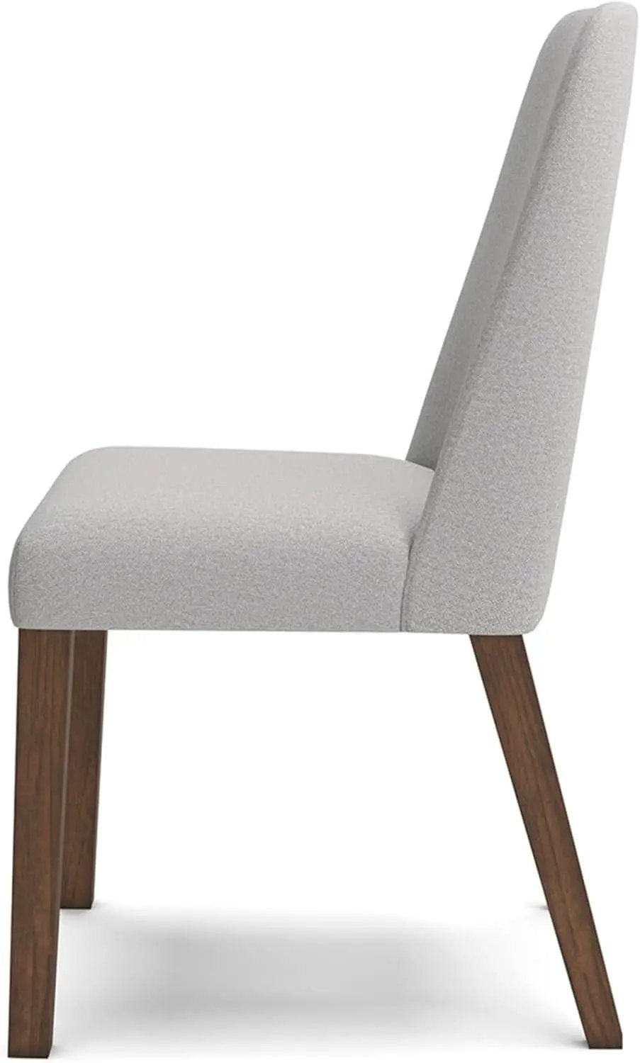 Lyncott Upholstered Side Dining Chair Set of 2 Cream Brown Foam Cushion from PriceLows™