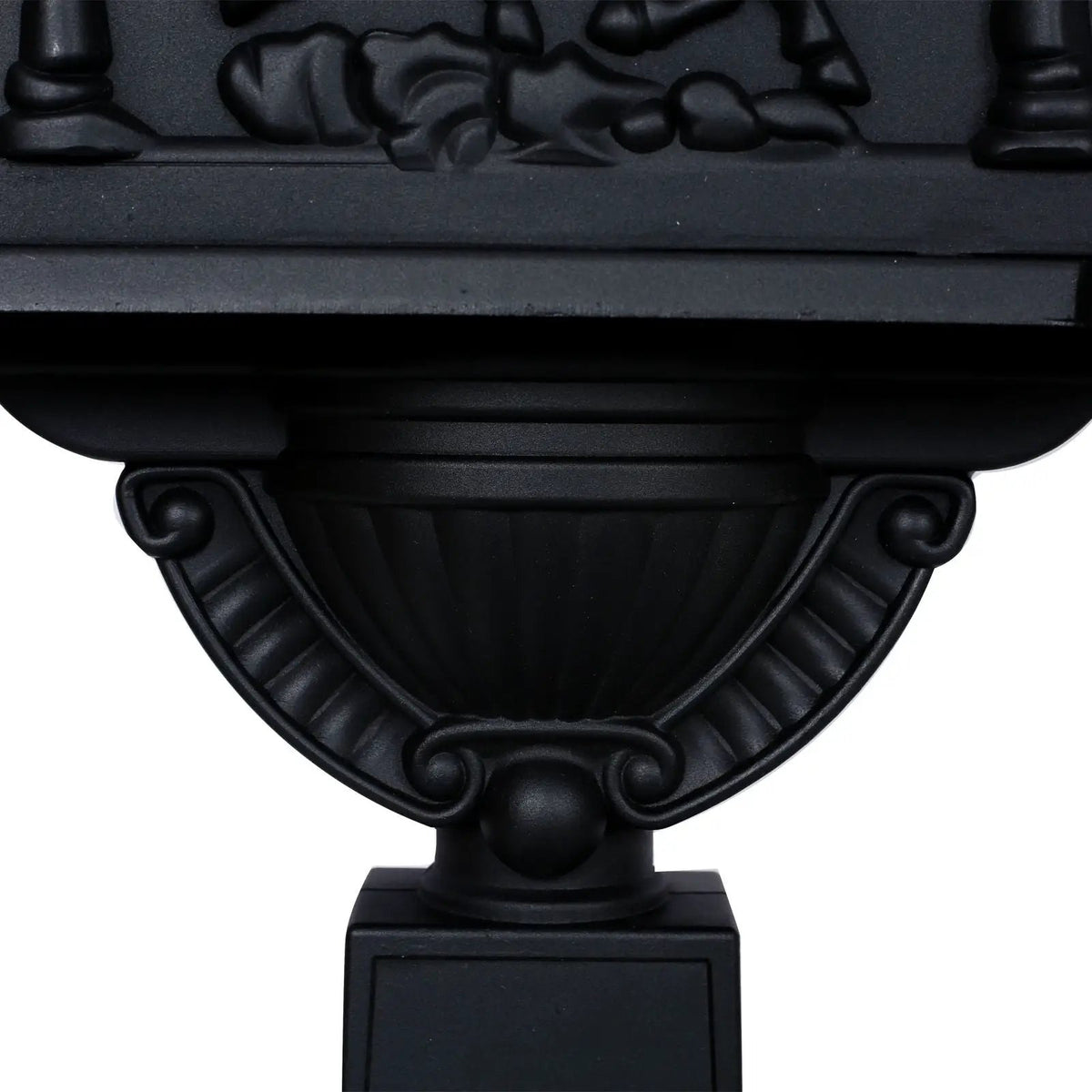 Cast Aluminum Mailbox | 45.5 Inch Height | Spacious Interior | Postal Box Design