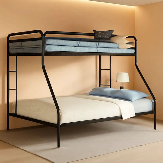 Dusty Metal Bunk Bed Frame Twin Over Full Black Finish from PriceLows™