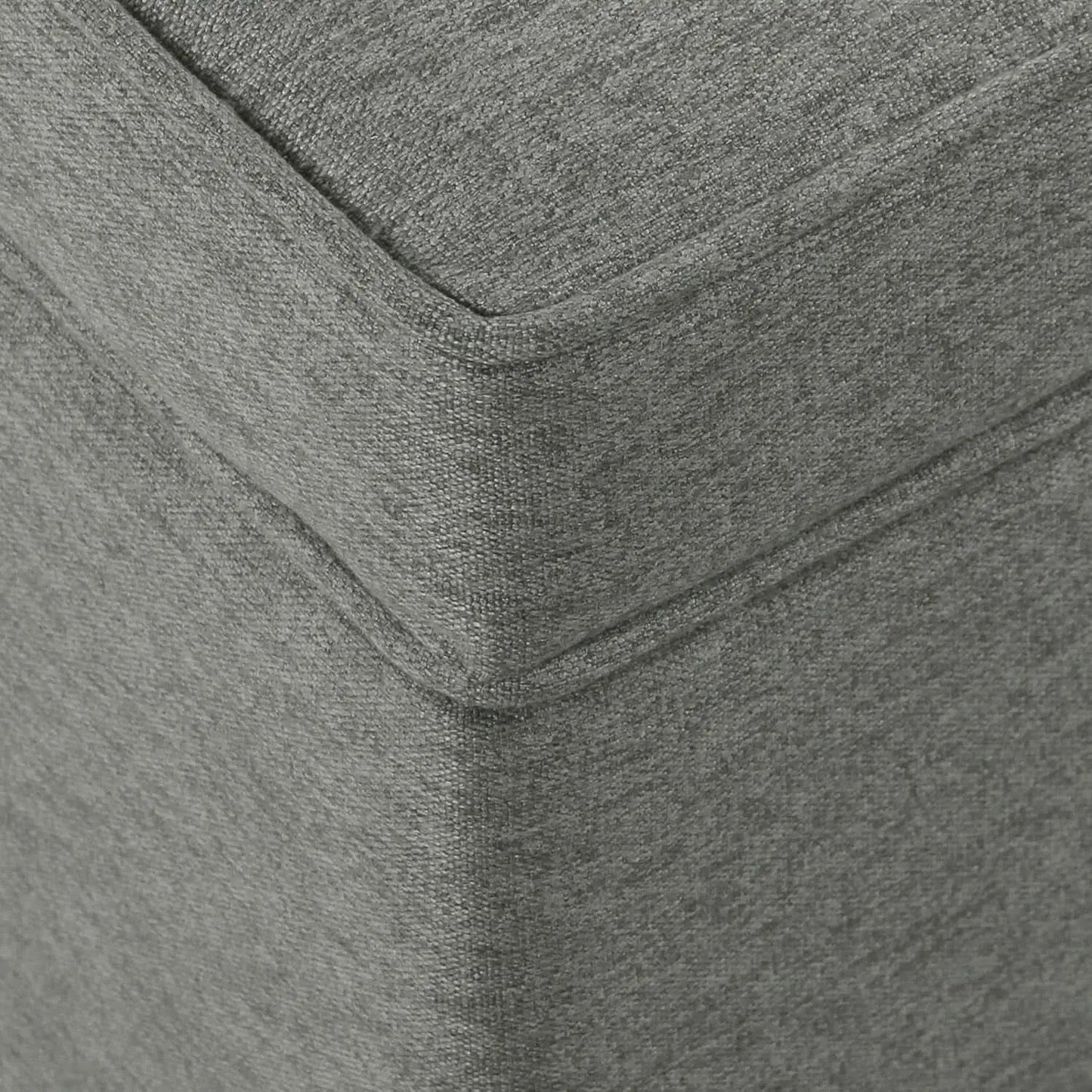 24 Inch Gray Fabric Hidden Storage Ottoman With Hinged Lid from PriceLows™