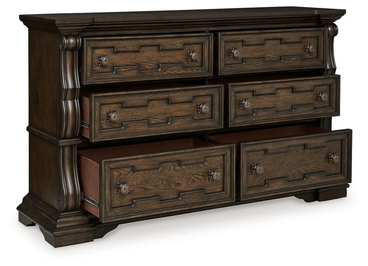 Maylee Upholstered Bedroom Set | 4-Piece | Opulent Traditional Style | Old World Inspired