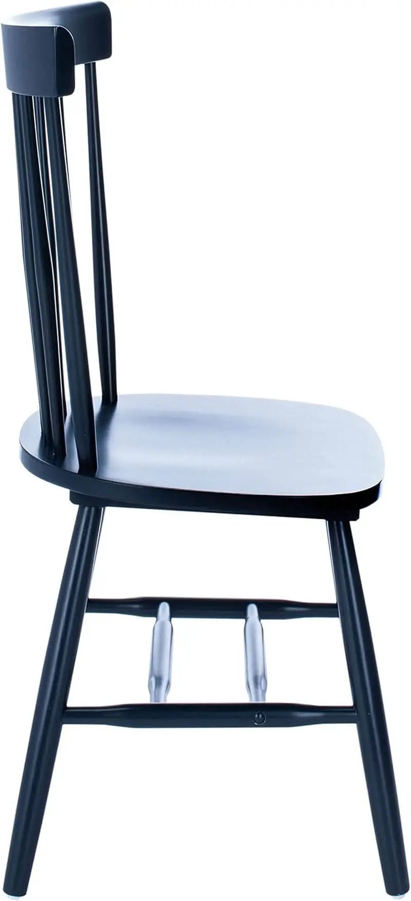Navy Blue Windsor Spindle Solid Wood Dining Chair Set Of 2 from PriceLows™