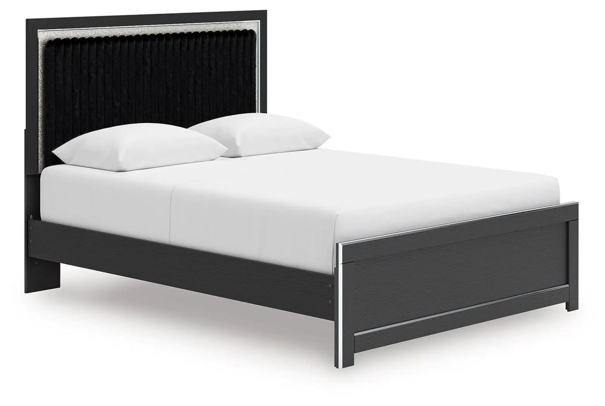 Zuraleus Upholstered Panel Platform Bed With Roll Slats | 4 Pieces | Bedroom Furniture | Bedroom