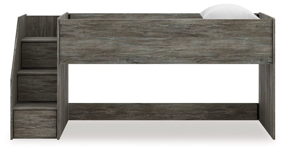 Frandern Loft Bed | 6 Pieces | Metal | Bedroom