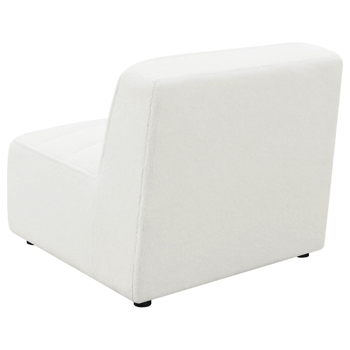 Sunny Upholstered Armless Chair | 34.5 x 37.5 x 32 in | Home Furniture | Natural