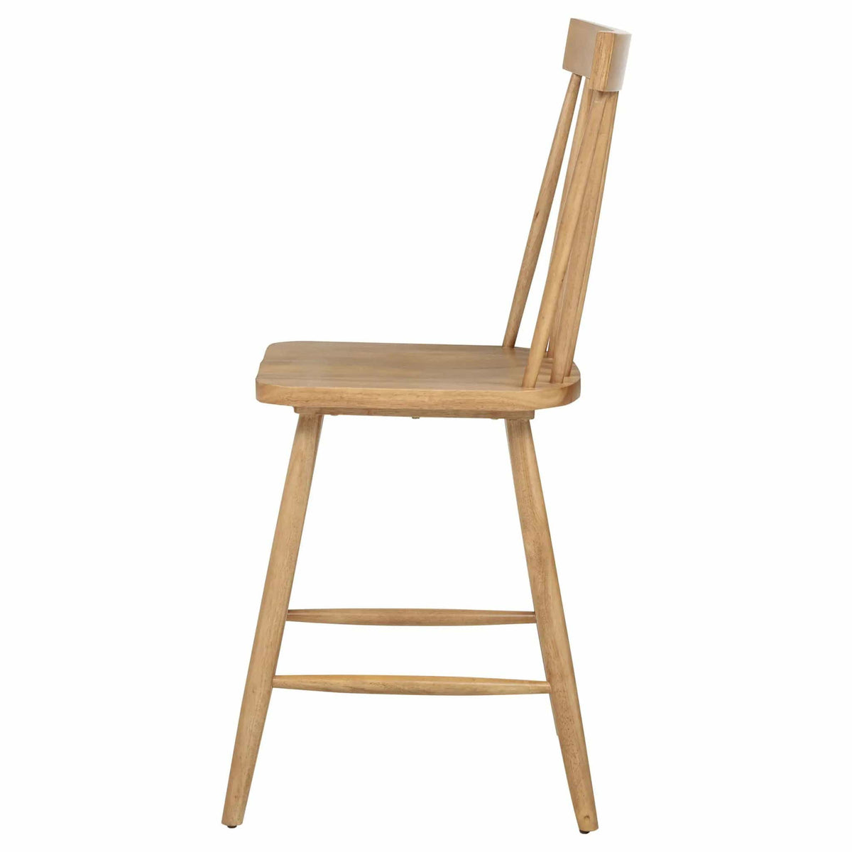 Andrews Windsor Counter Height Dining Side Chair Light Ash (Set of 2) Counter Height | 19 x 22.75 x 43.25 in | Rubberwood & Veneer | Dining Room