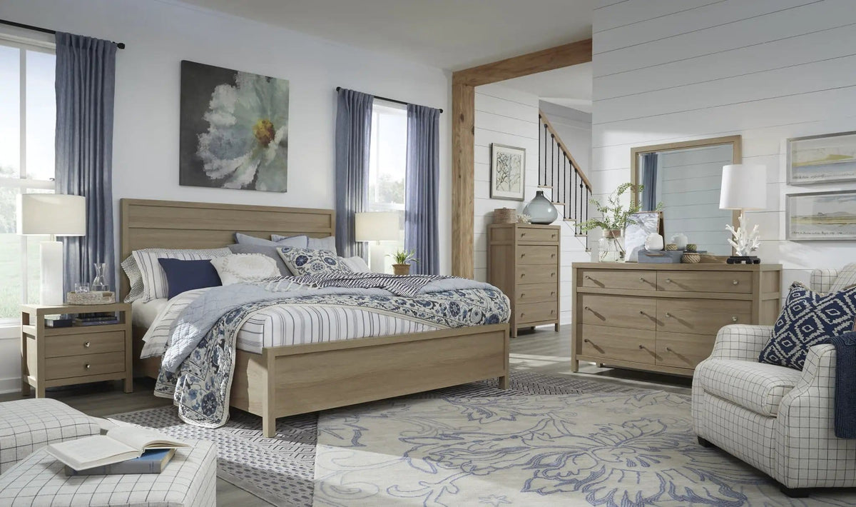 Merrifield Double Drawer Dresser | 4 Pieces | Oak Veneer | Bedroom
