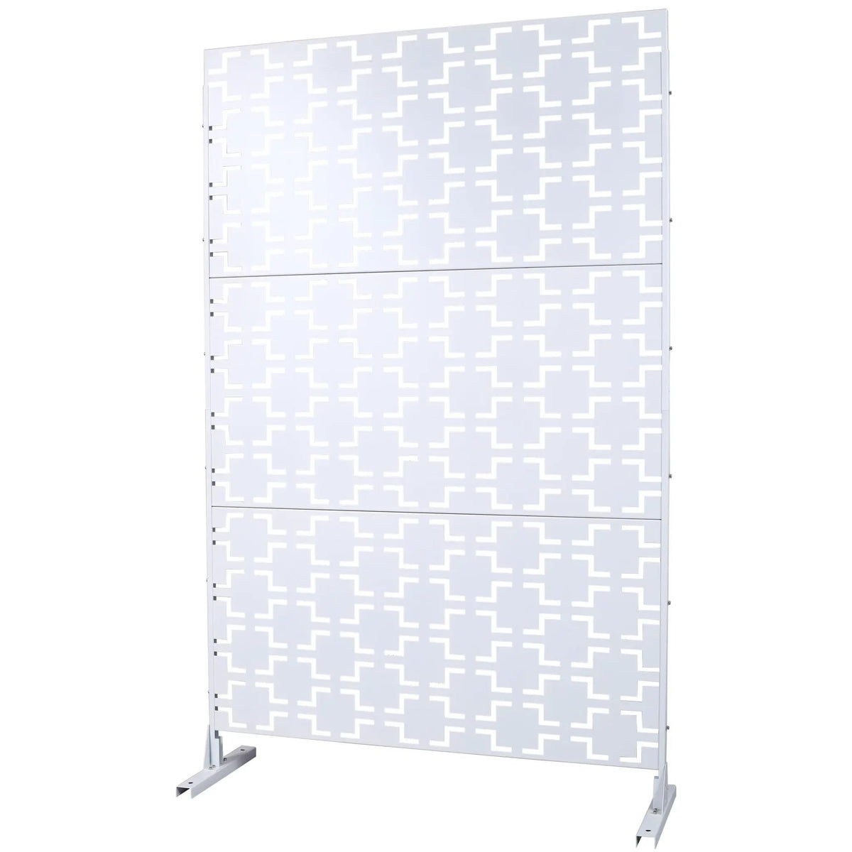 Metal Privacy Screen | Freestanding Divider | Rust Resistant