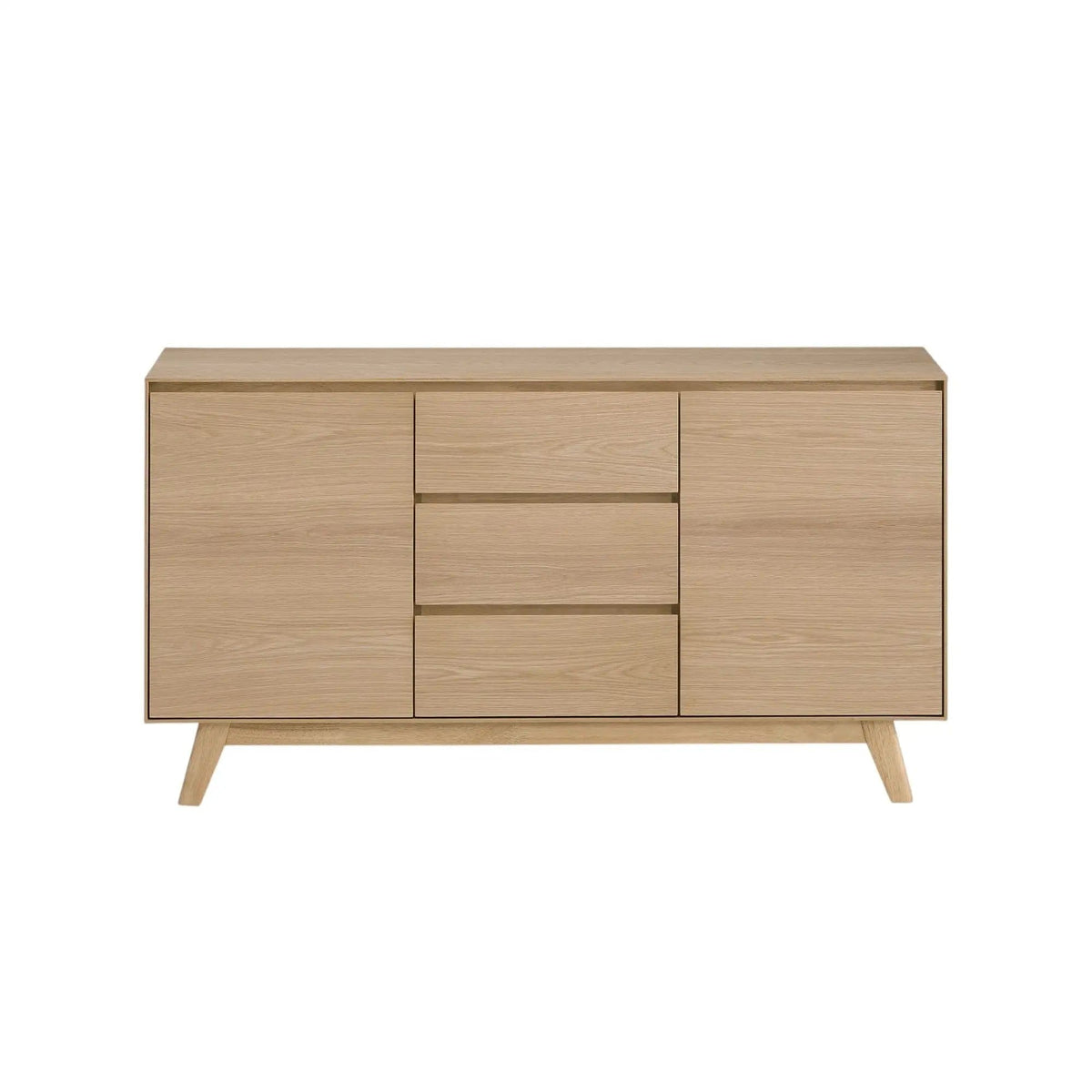 Kasem Server | 18 x 55 x 30 in | Metal | Oak