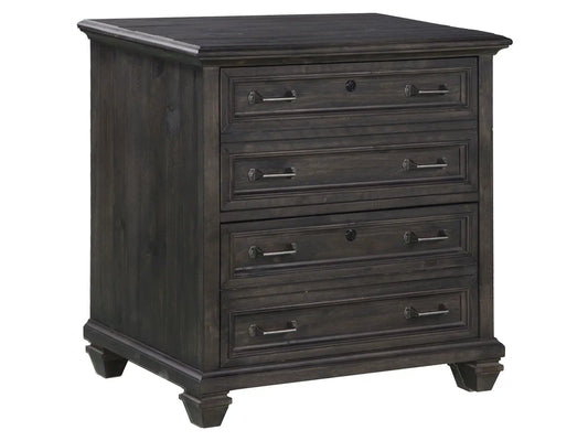 Sutton Place Lateral File Filing Cabinet | 22 x 31 x 31 in | Veneer | Weathered Charcoal