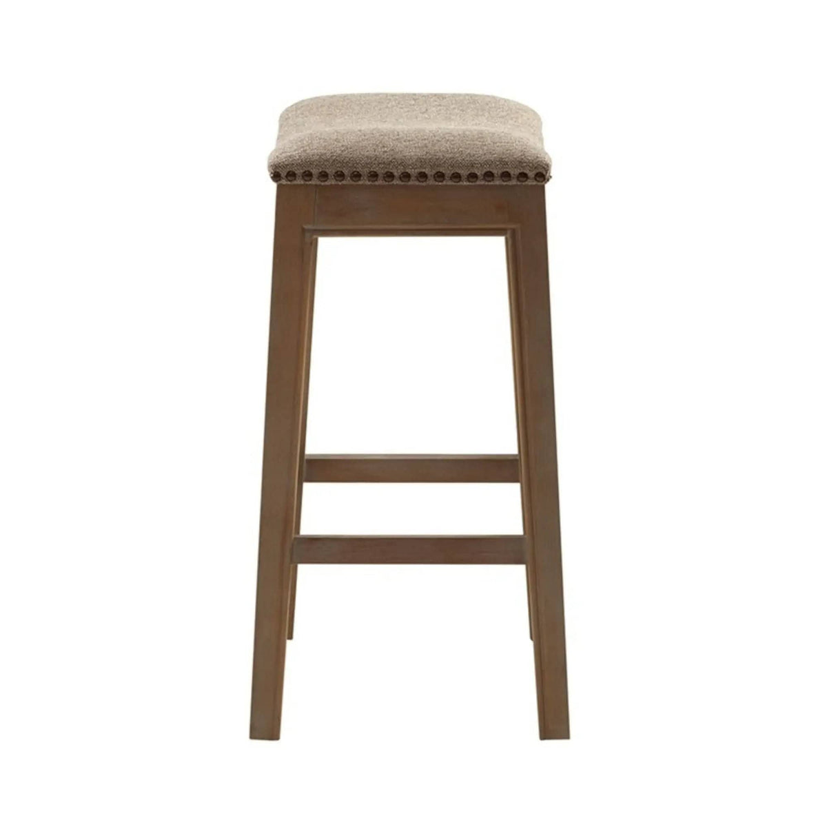 Saddle Counter Stool With High Density Foam Counter Height (24"-27") | 14.37 x 20 x 27.36 in | Metal & Plywood | Home