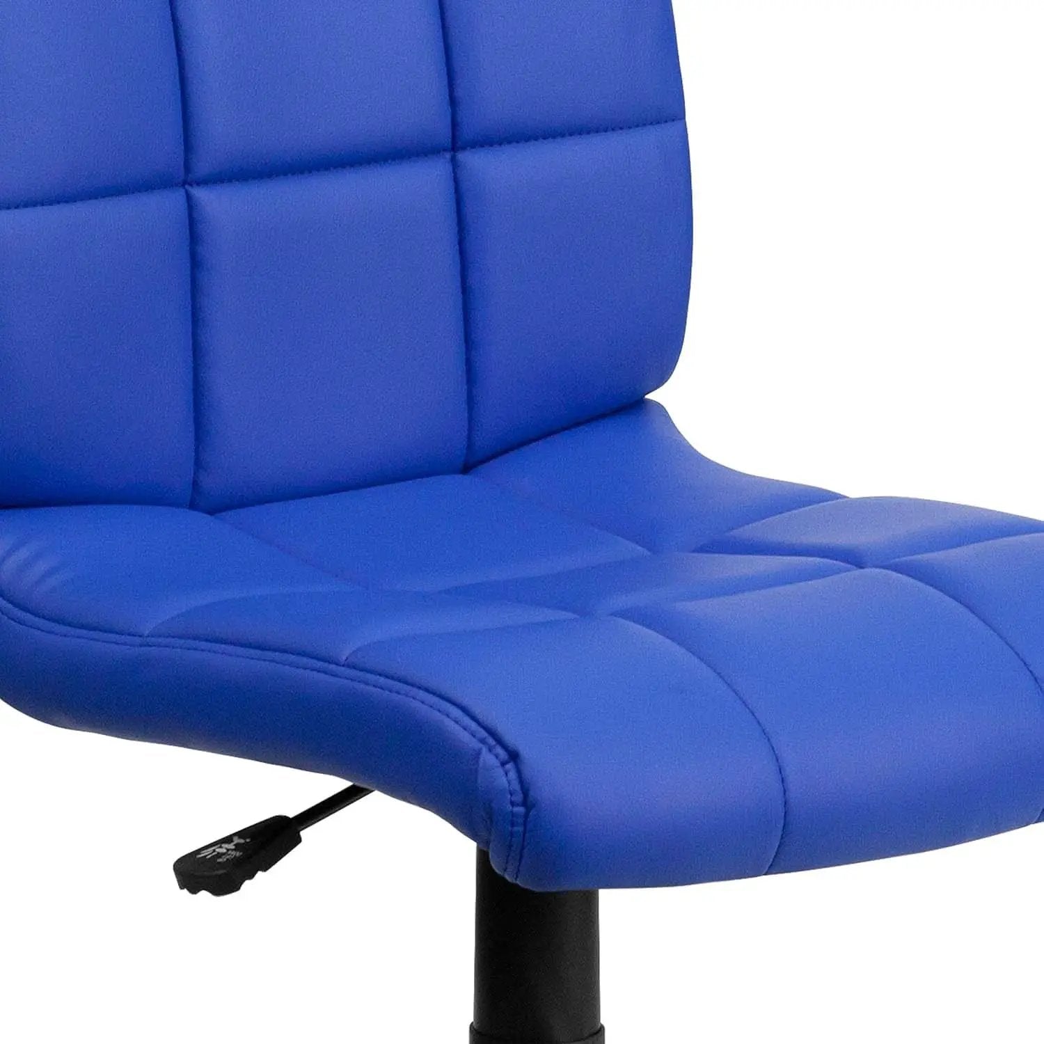 Clayton Blue Mid Back Quilted Vinyl Swivel Office Chair from PriceLows™