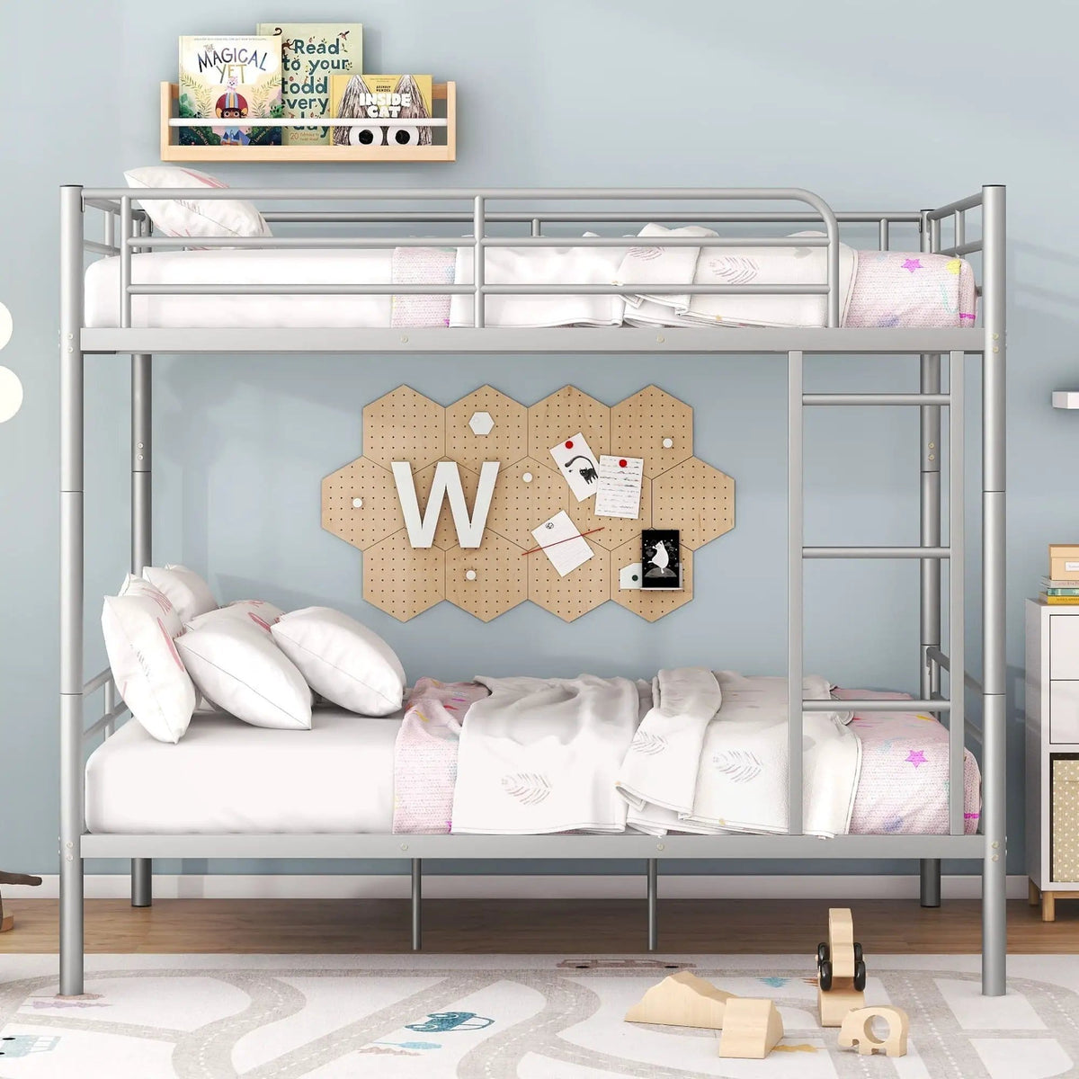 Steel Construction Bunk Bed | 4 Pieces | Steel | Bedroom