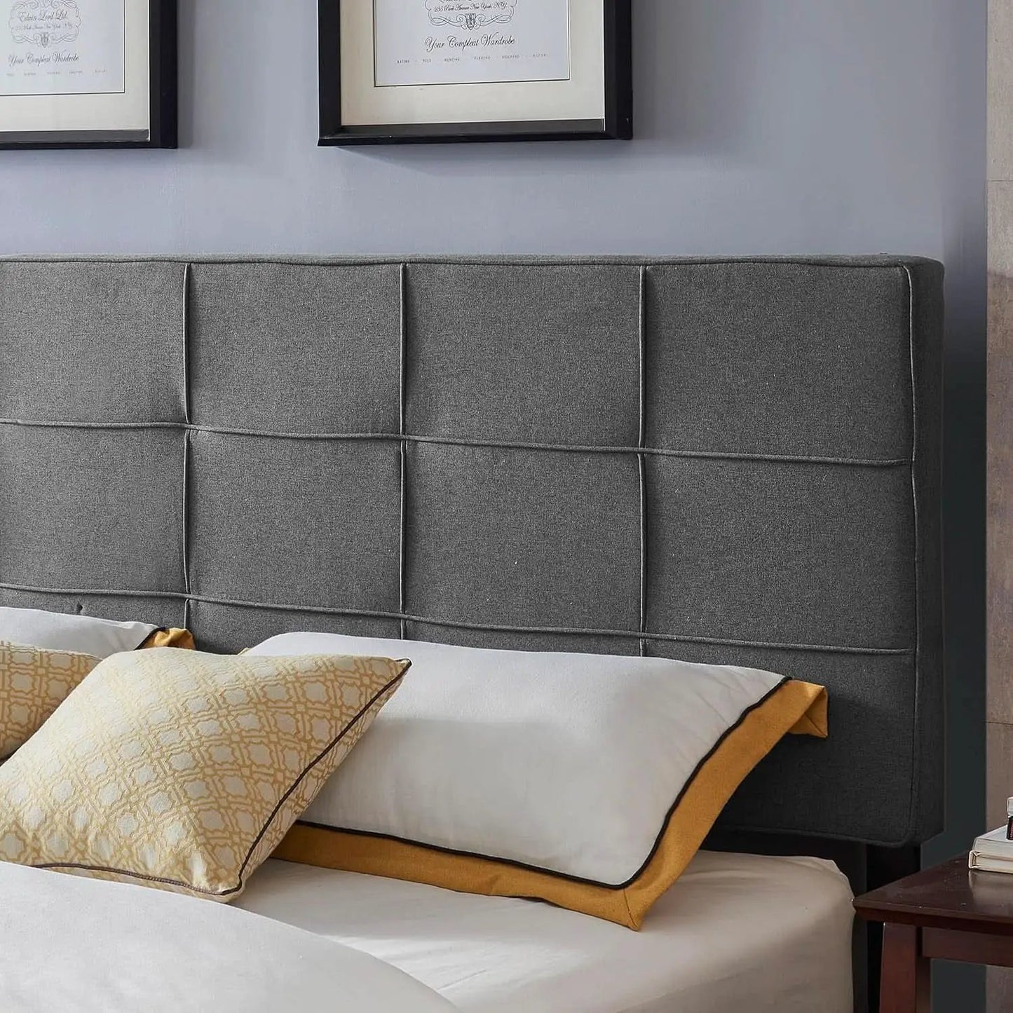 King Size Upholstered Headboard with Adjustable Modern Design from PriceLows™