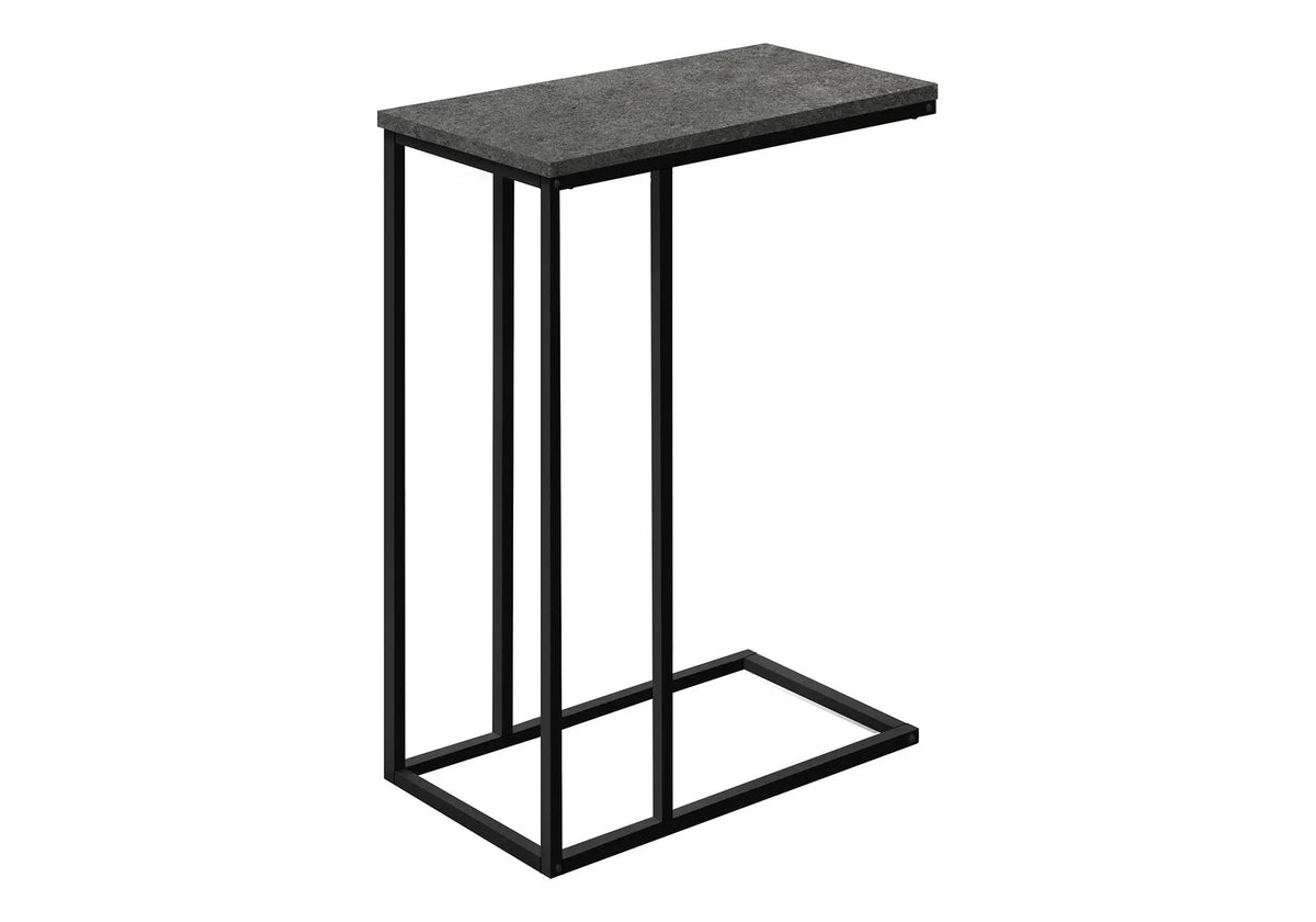 C-Shaped End Table | Space-Saving Design | Sleek Surface | Contemporary Style