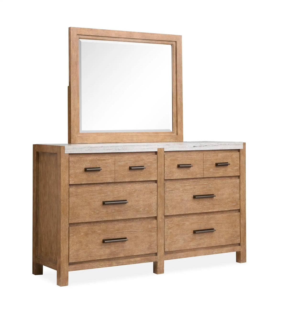 Plum Creek Drawer Dresser | 68 Inch Width | Seasonless Style | Tranquil Elegance