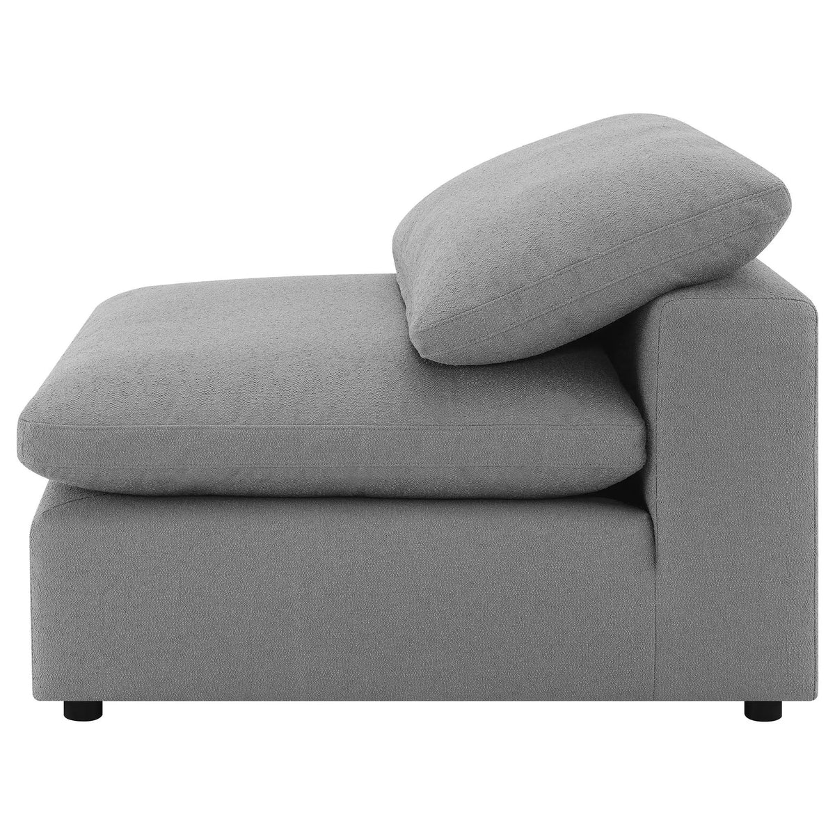 Raleigh 5-piece Boucle Upholstered Modular Sectional | 5-Piece Set | Boucle & Fabric | Grey