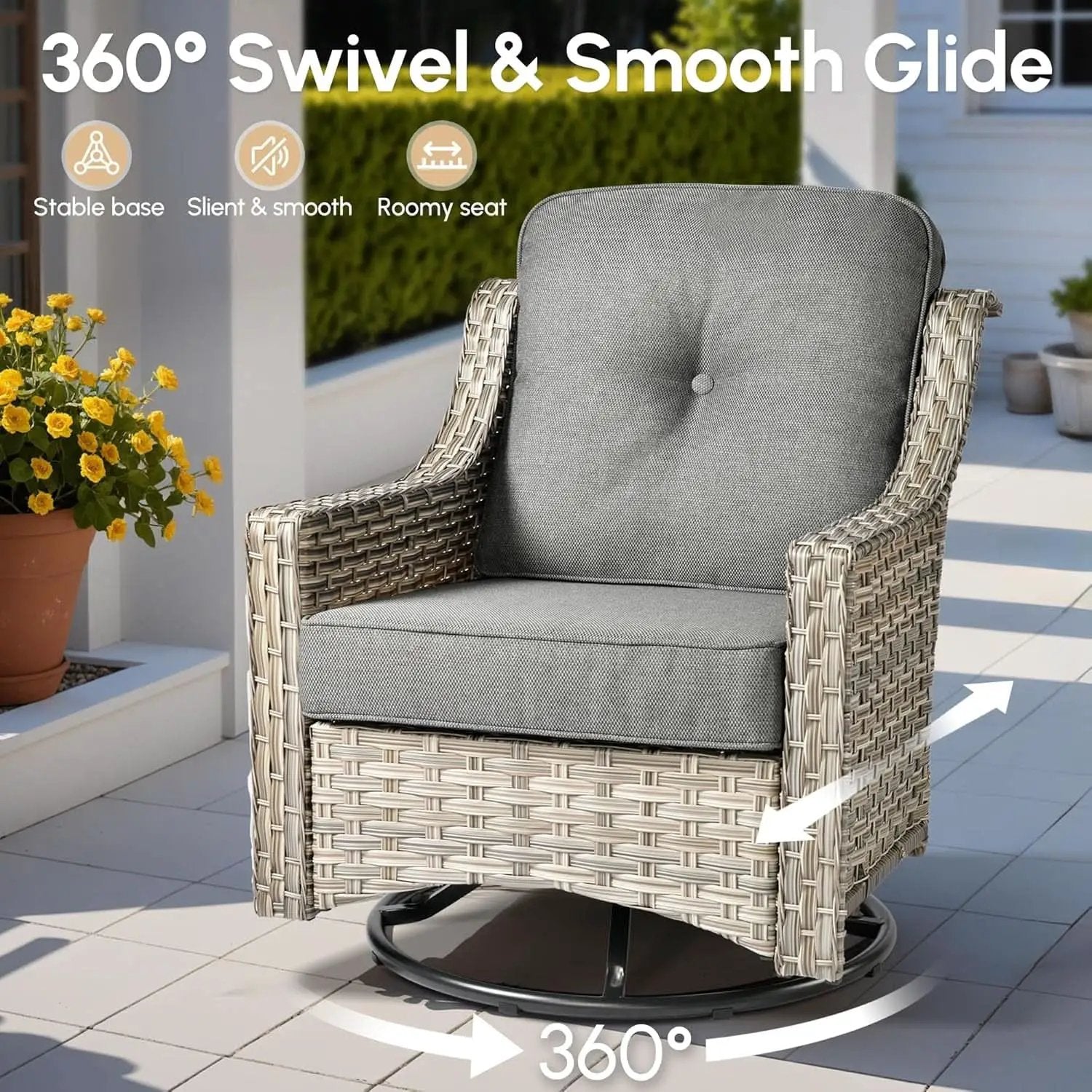 Outdoor Patio Furniture Set with Fire Pit Table from PriceLows™