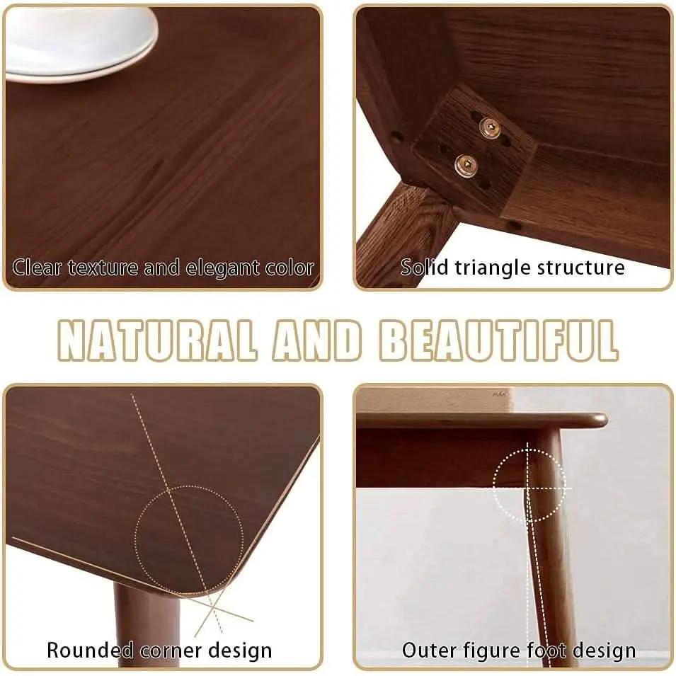 47 Inch Dining Table Natural Finish for Small Spaces from PriceLows™