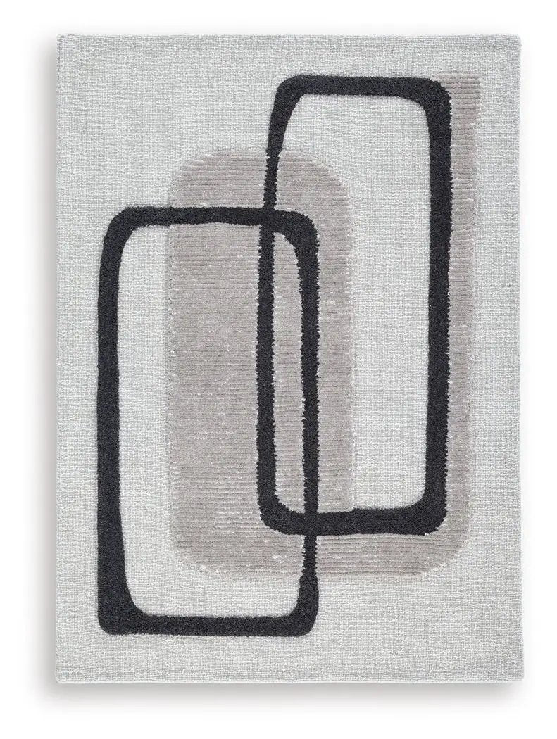 Davismour Area Rug | 91.5 x 118 Inch | Hand Tufted | Abstract Design