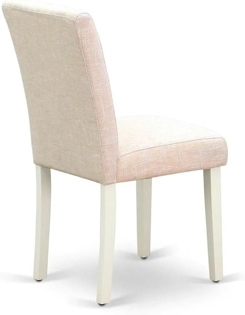 Light Beige Linen Upholstered Dining Chairs Set Of 2 from PriceLows™