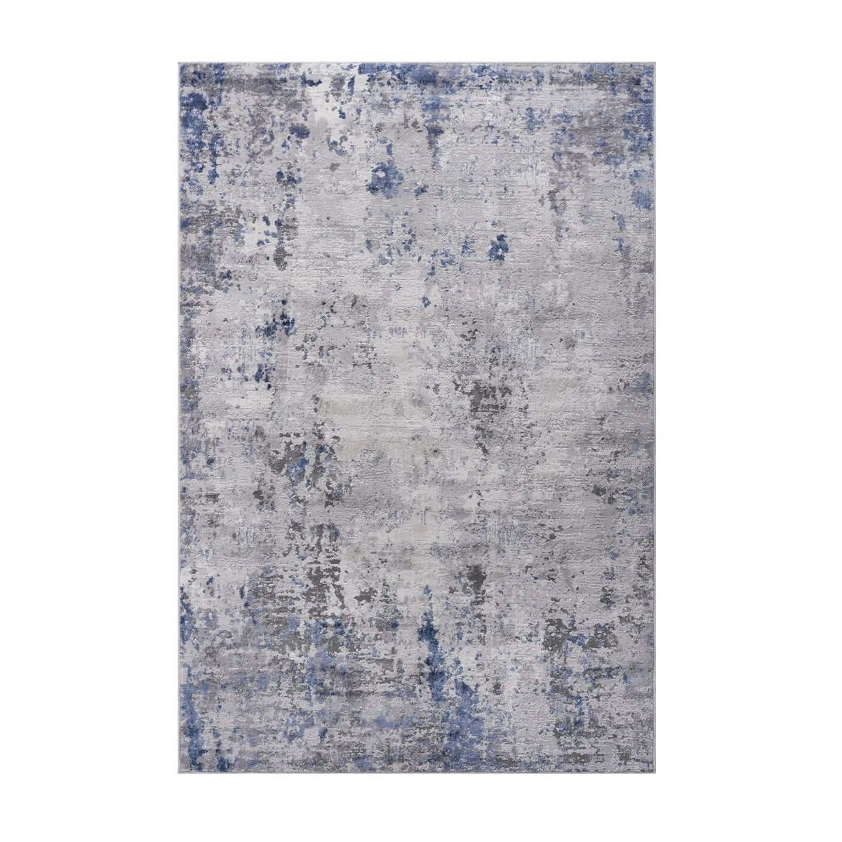 Marfi 8' X 10' Abstract Area Rug | 120 x 93 x 0.35 in | Polyester & Cotton | Silver