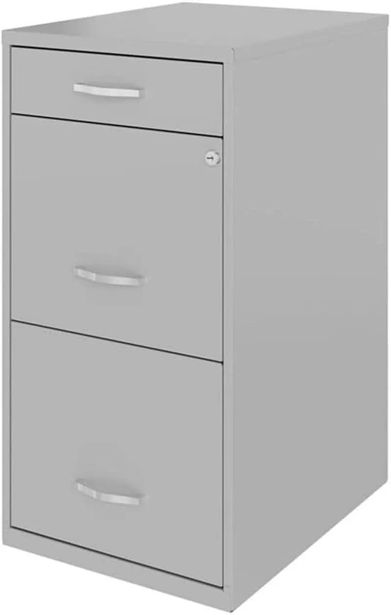 Space Solutions 18In Deep File Cabinet Arctic Silver from PriceLows™