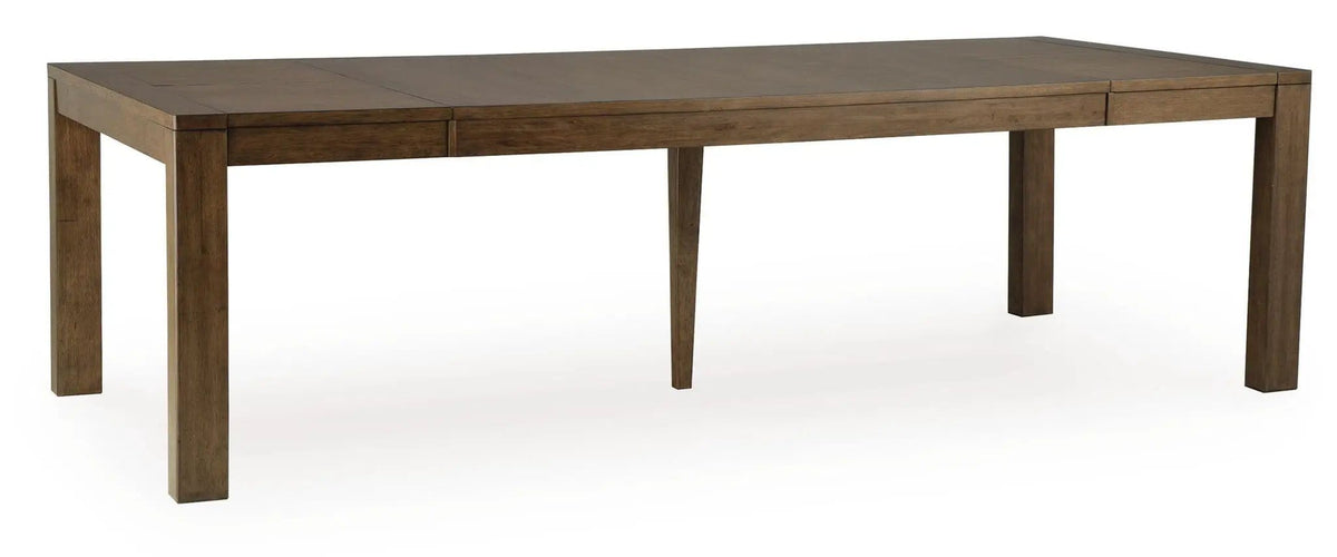 Marxmore Rectangular Dining Room Butterfly Extension Table | 45 x 106.25 x 30 in | Mdf & Veneer | Brown