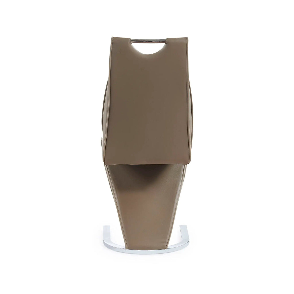 Tony Dining Chairs (Set of 2) | 17.32 x 25.79 x 34.25 in | Leather & Metal | Brown / Beige