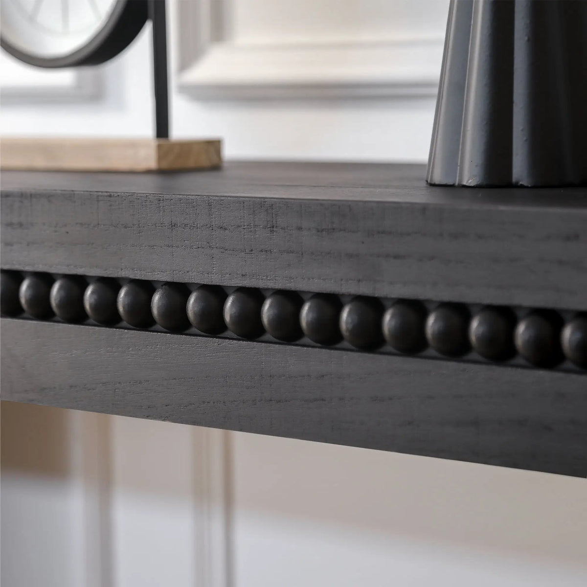 Rustic Wood Console Table | 64 Inch Width | Floating Top Design | Engineered Wood