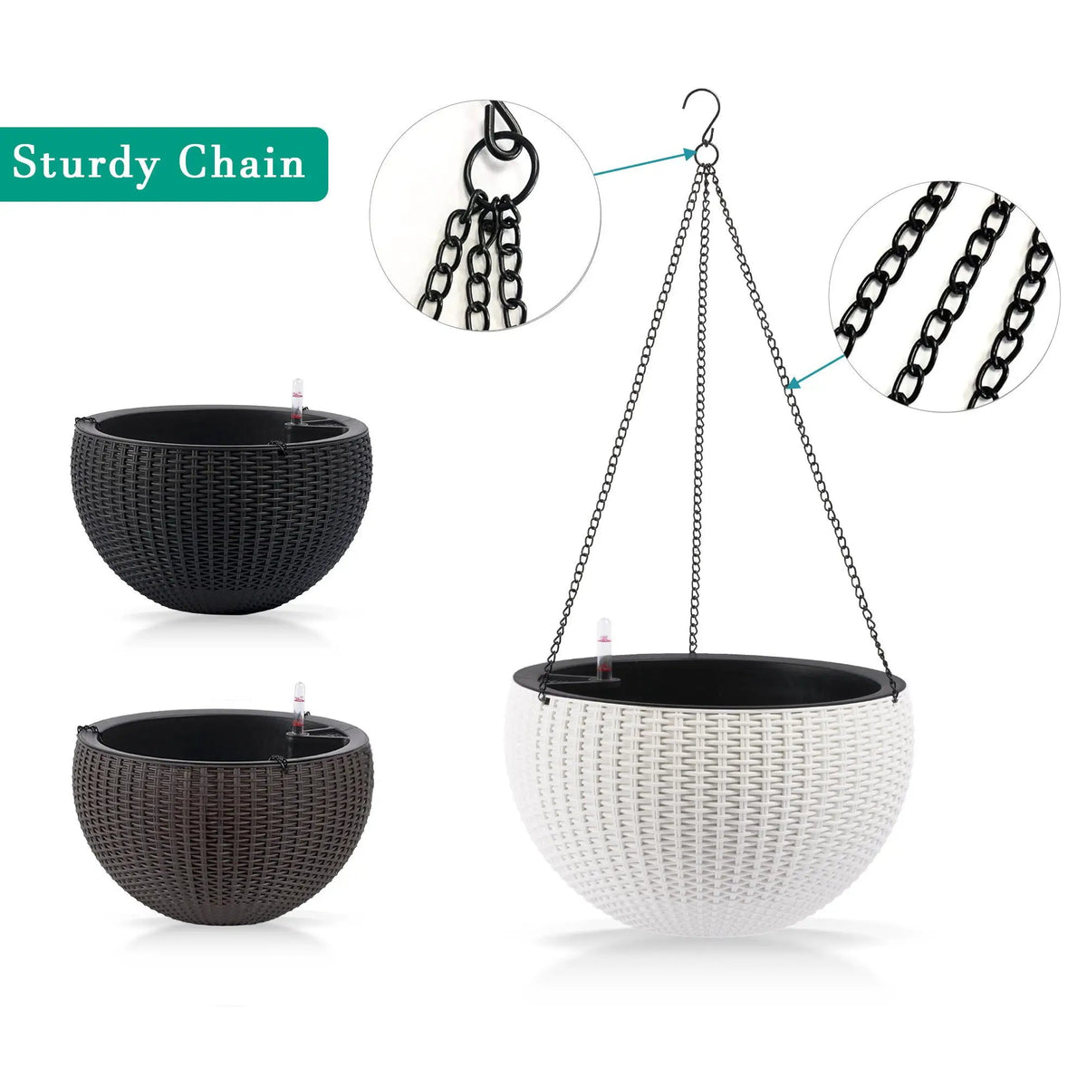 Hanging Planter | Self Watering | Breathable Design | Large Capacity
