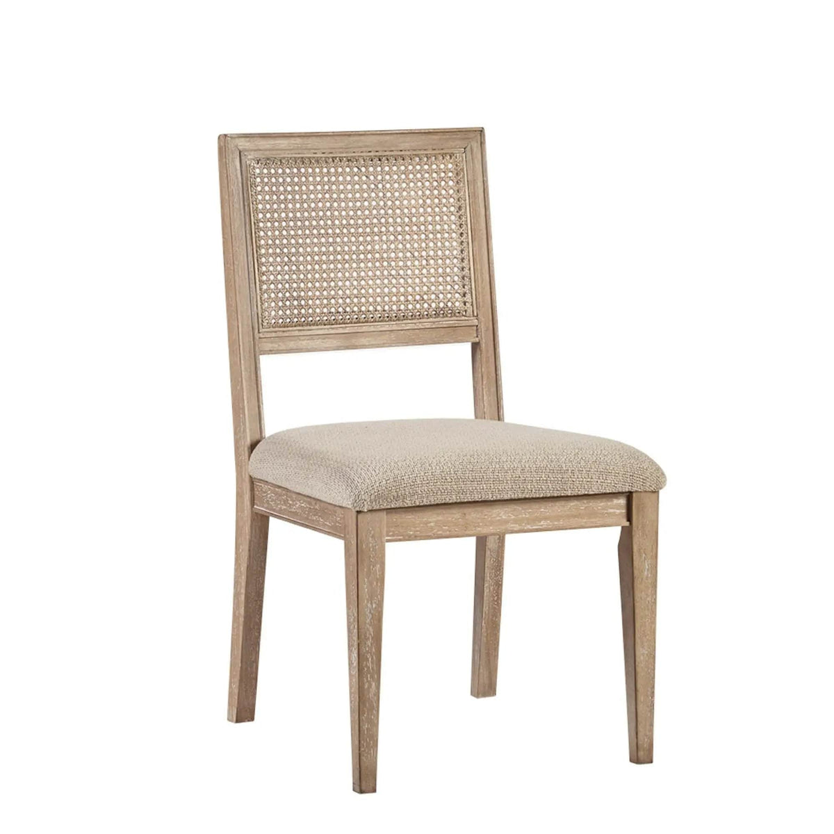 Modern Armless Dining Chair With Cane Back (Set of 2) | Chair Set | Solid Wood | Dining Room